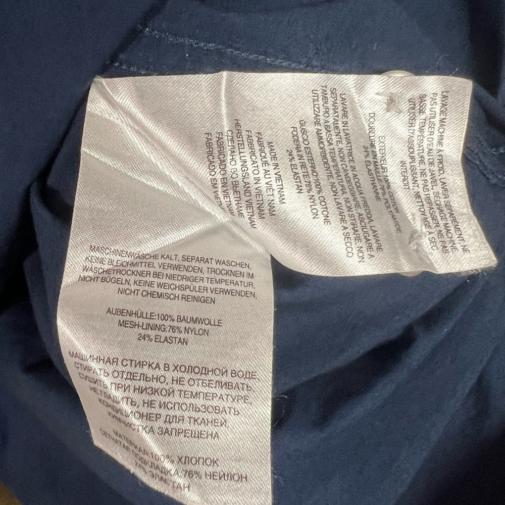 COLUMBIA PFG short sleeved men's Medium  vented fishing shirt Navy Blue - Picture 6 of 6